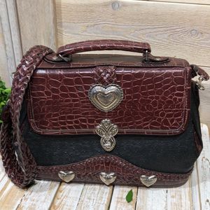 Vegan Leather Satchel & Crossbody